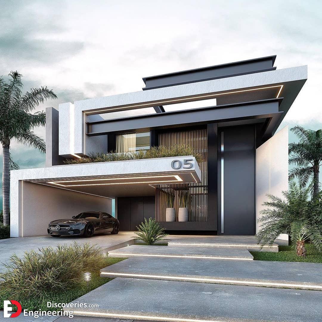 طراحی نما مدرن ویلا لوکس